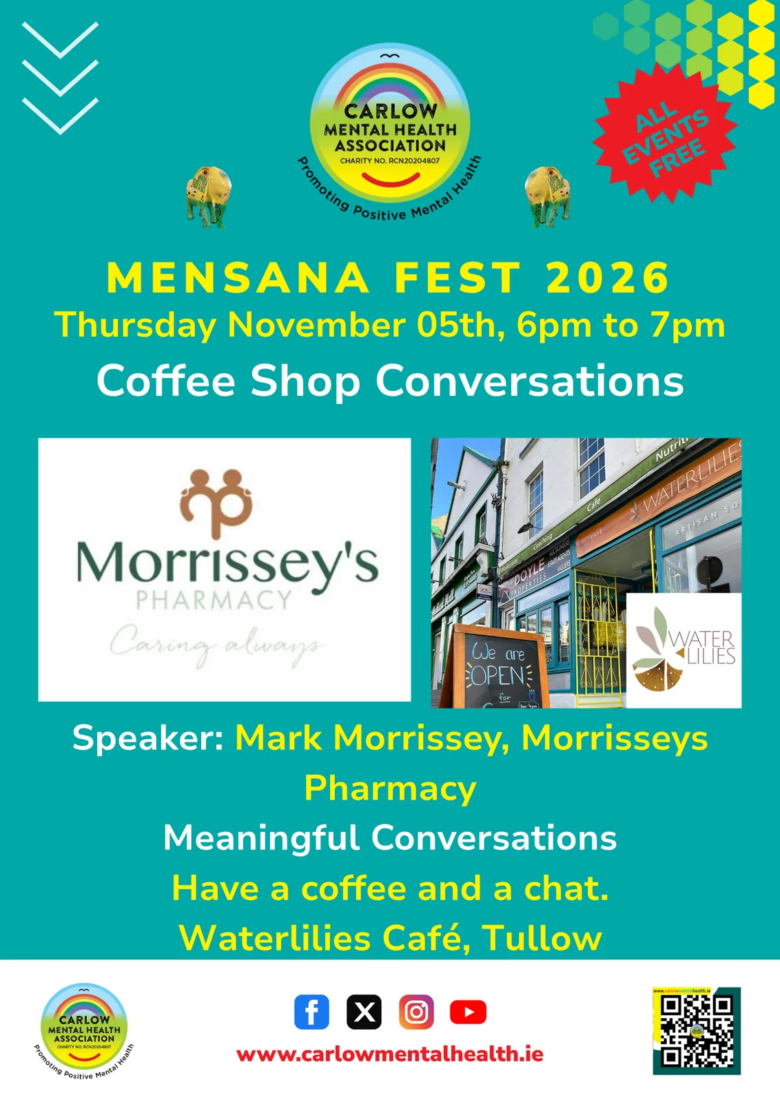 Mensana Fest: Coffee Shop Conversations — Meaningful Conversations (Tullow) flyer