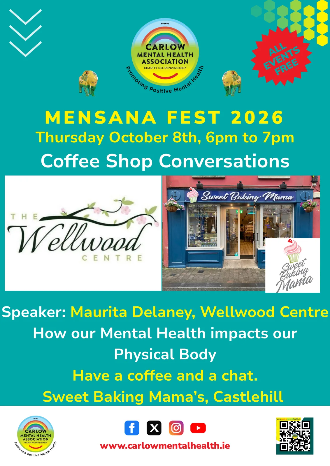 Mensana Fest: Coffee Shop Conversations — How our Mental Health impacts our Physical Body flyer