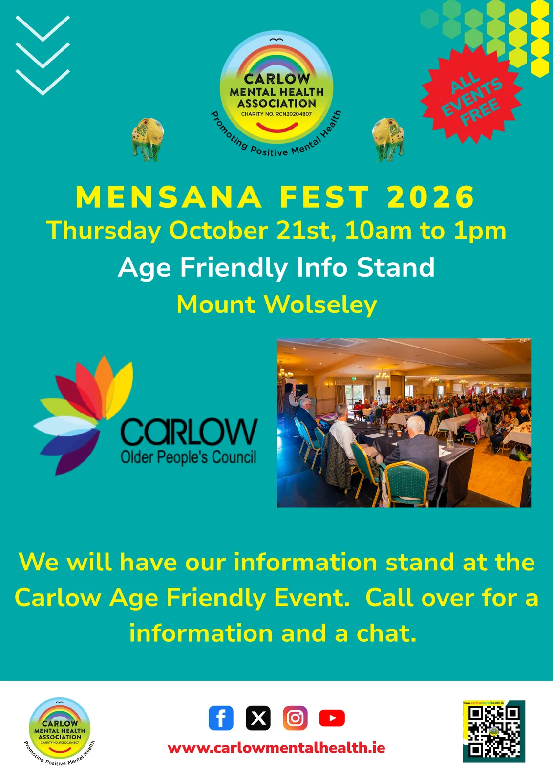 Mensana Fest: Positive Ageing Week Age Friendly Event (Information Stand) flyer