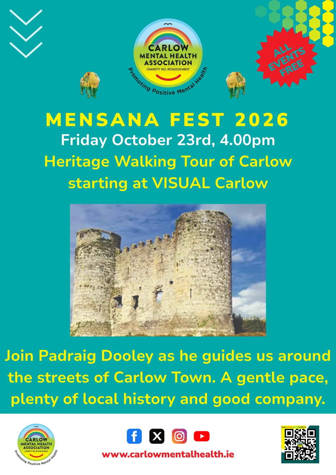 Mensana Fest: Heritage Walking Tour of Carlow flyer