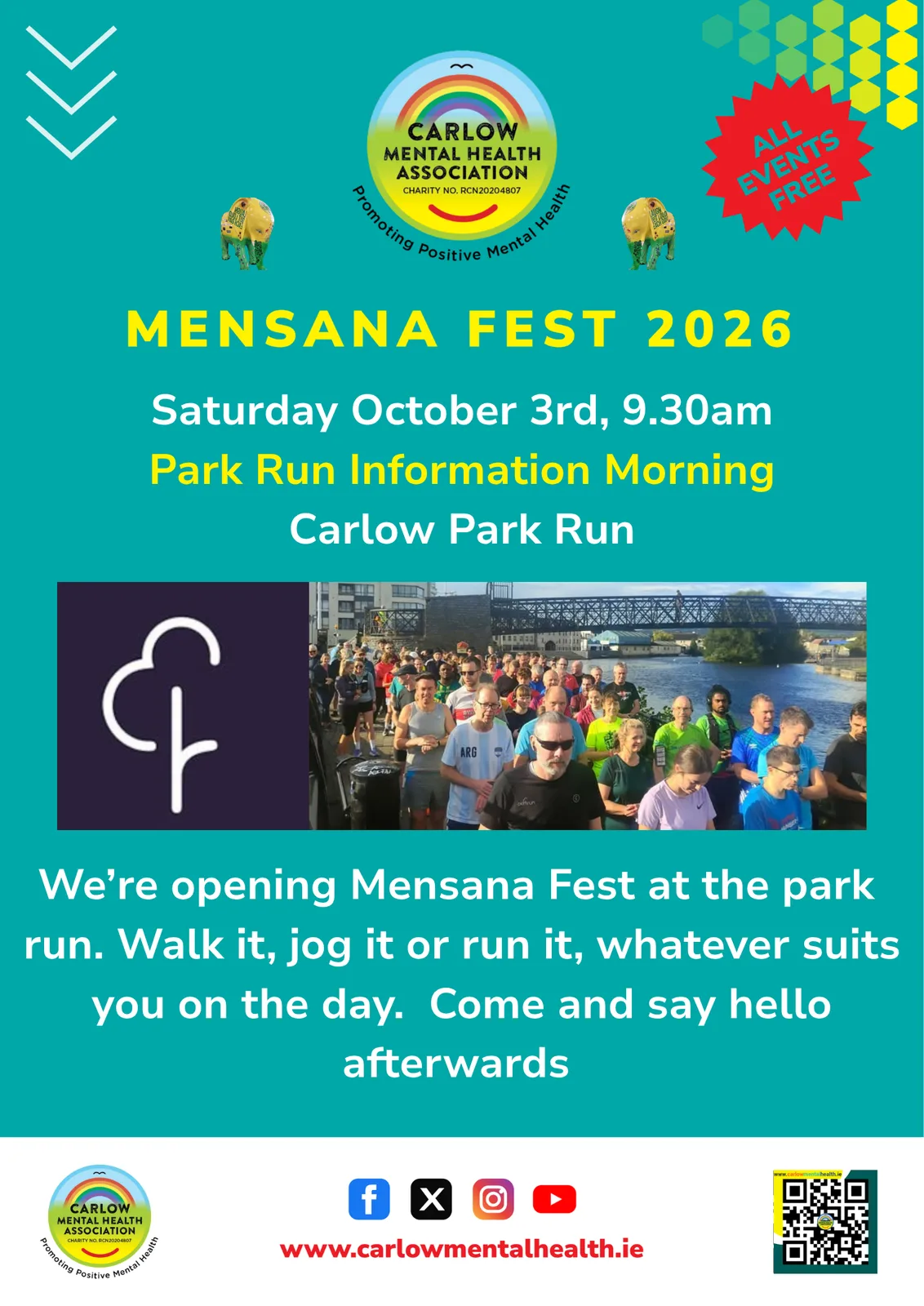 Mensana Fest: Park Run Information Morning flyer
