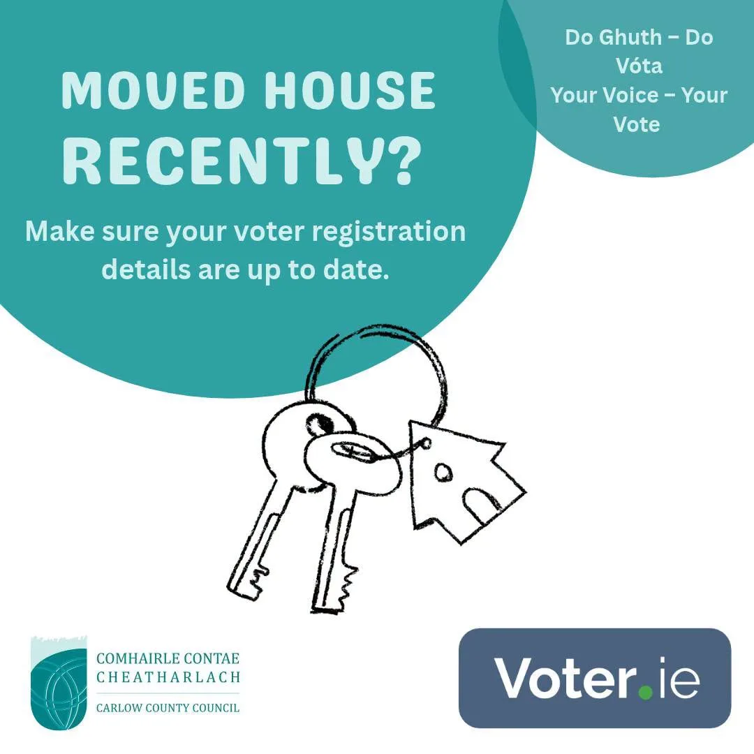 Moved House Recently? Update Your Voter Registration flyer