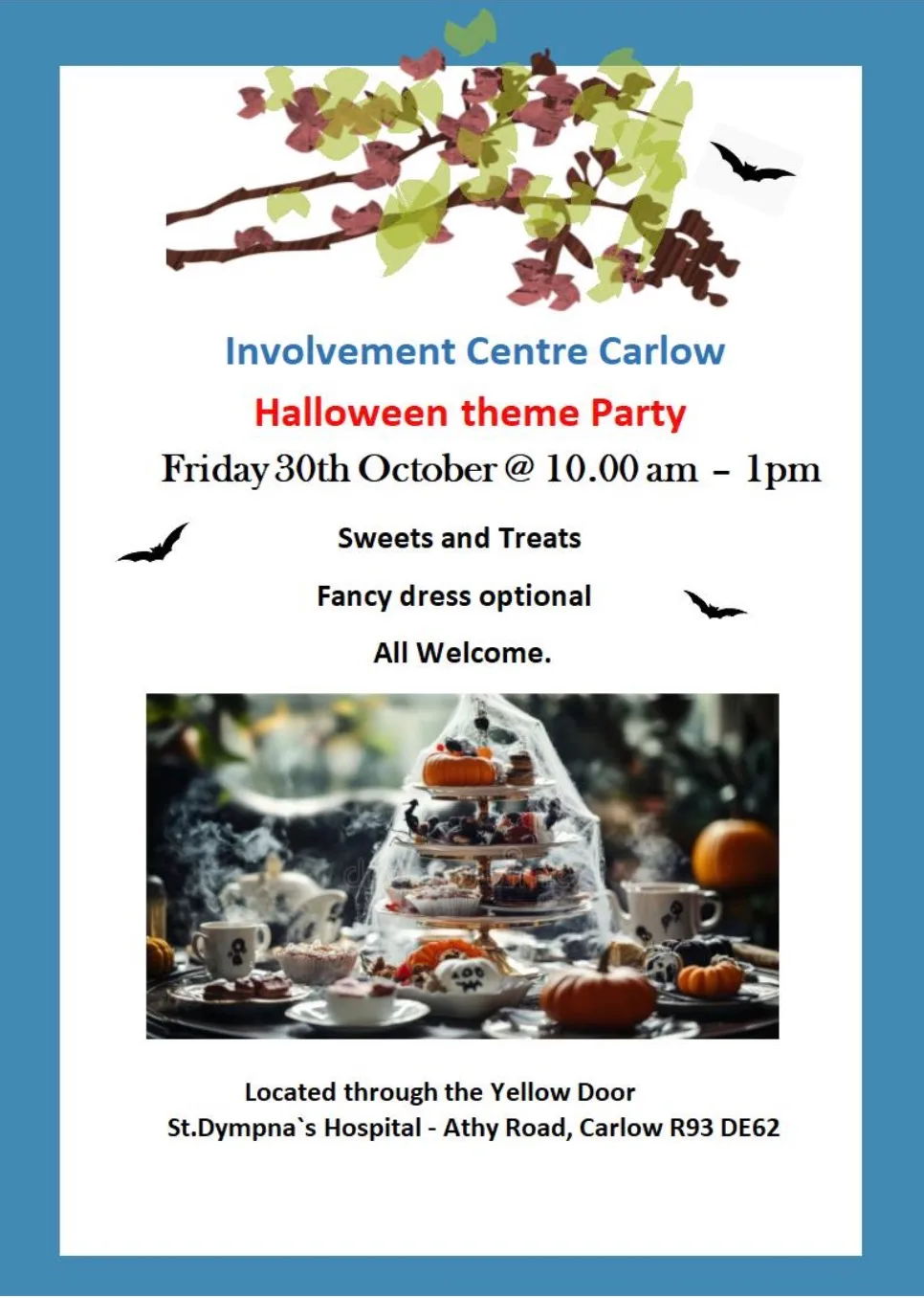 Halloween Theme Party — Involvement Centre Carlow flyer