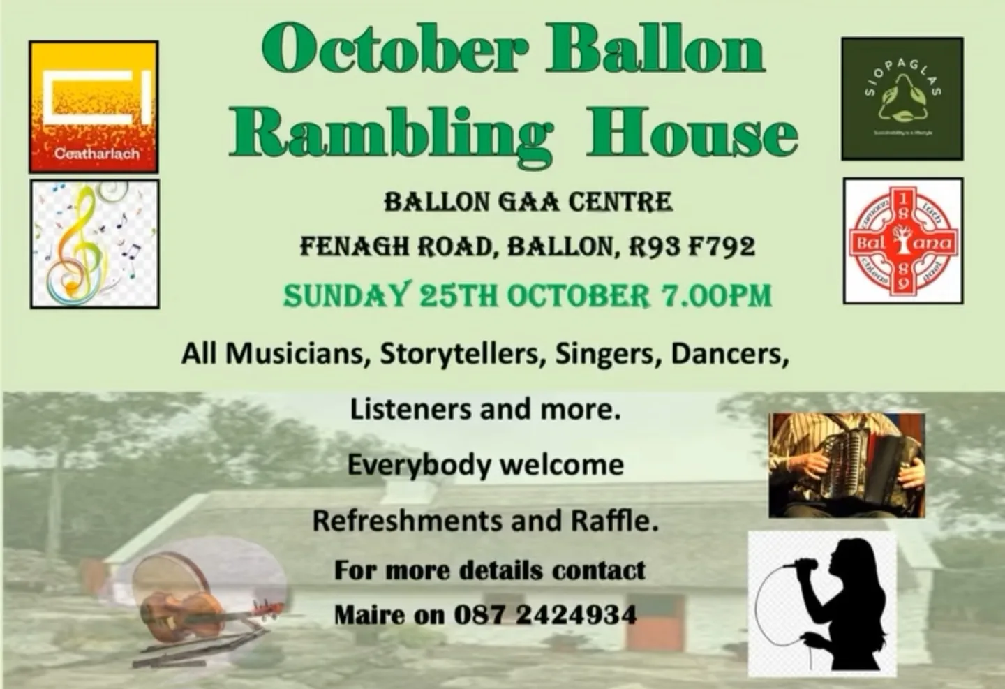 October Ballon Rambling House flyer