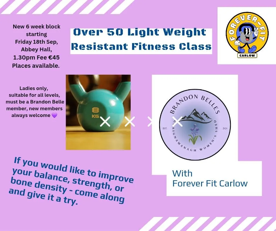 Over 50 Light Weight Resistant Fitness Class — 6-Week Block flyer