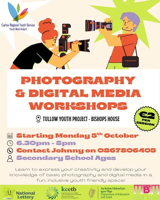 Photography & Digital Media Workshops (Secondary School Ages) flyer