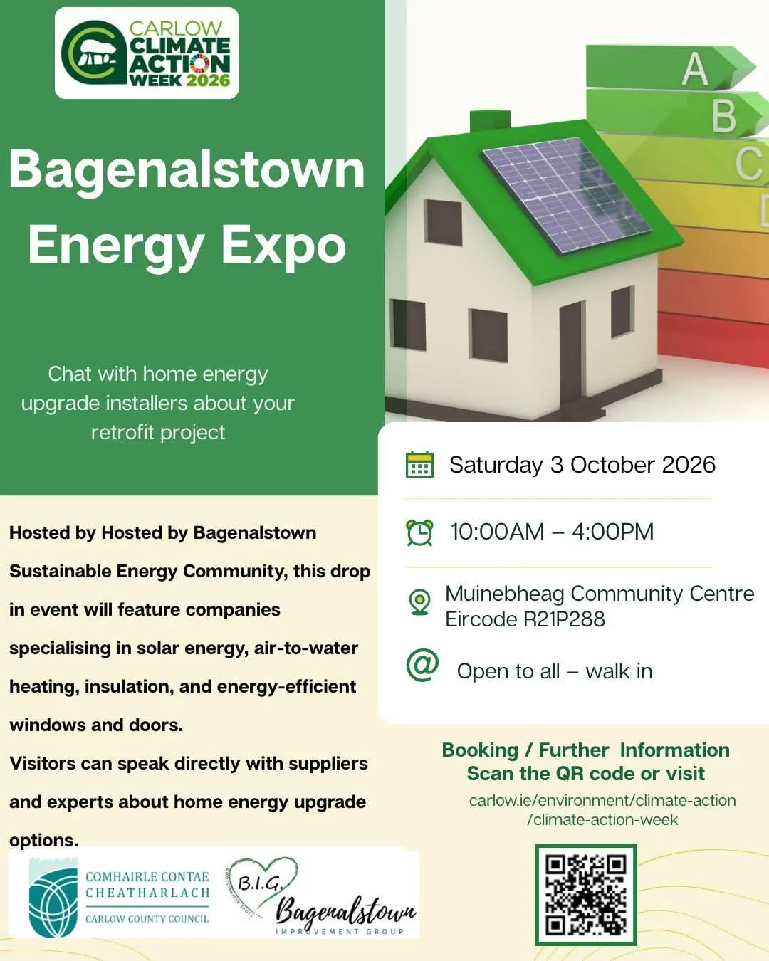 Bagenalstown Energy Expo (Carlow Climate Action Week) flyer