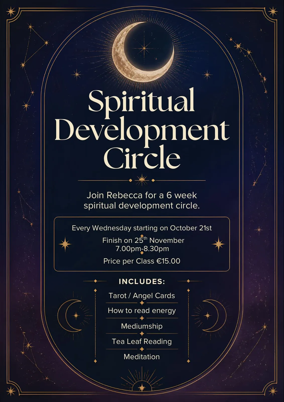 Spiritual Development Circle with Rebecca — Week 3 of 6 flyer