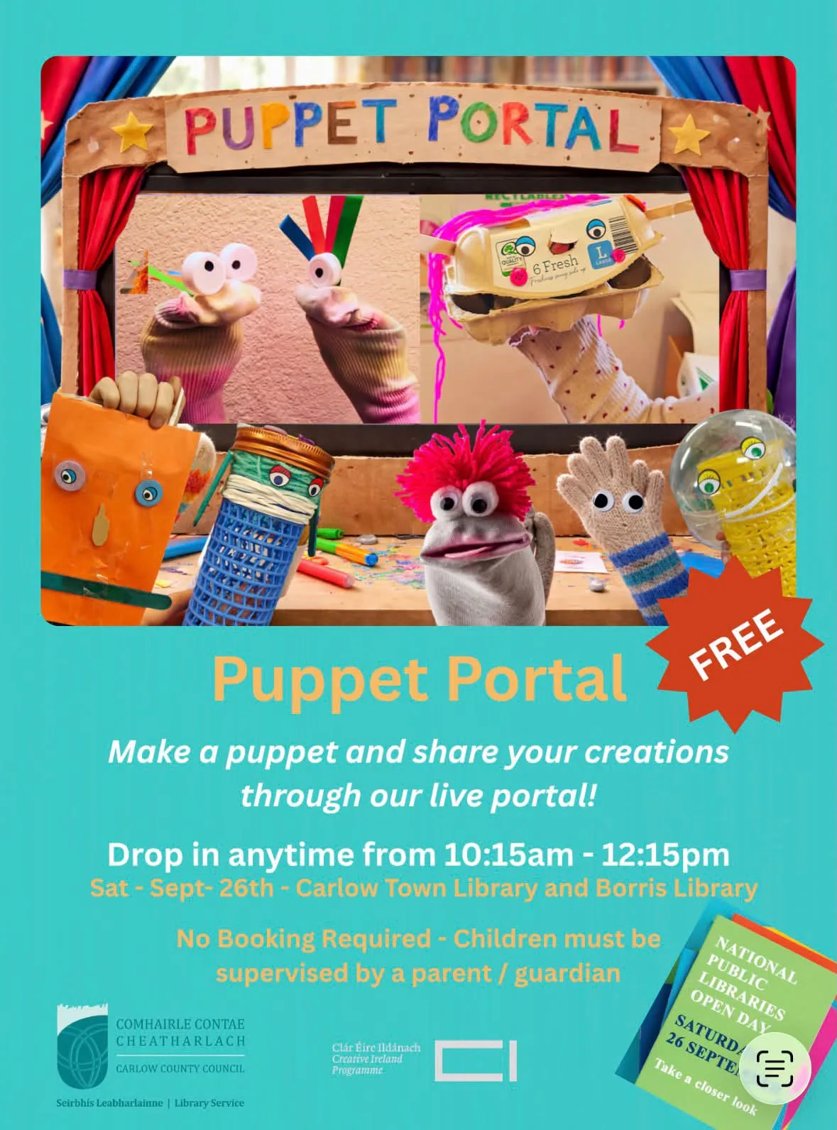 Puppet Portal flyer