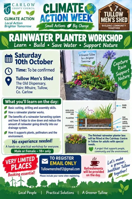 Rainwater Planter Workshop flyer