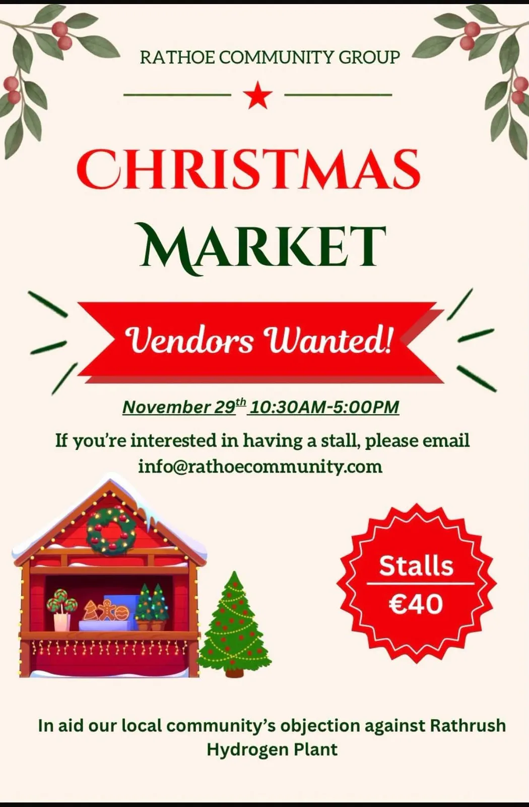 Rathoe Community Group Christmas Market flyer