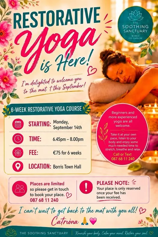 Restorative Yoga — 6-Week Course flyer