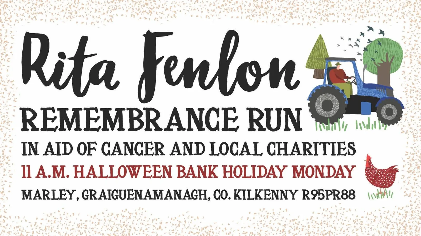 Rita Fenlon Remembrance Run (Tractor Run) flyer
