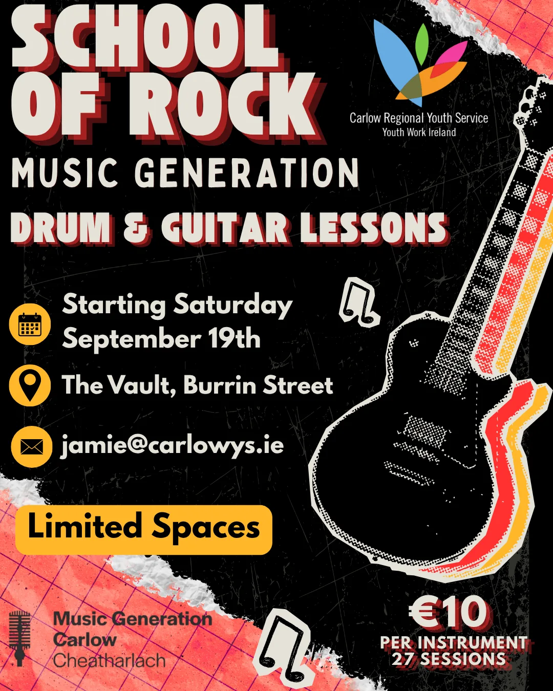 School of Rock - Music Generation flyer
