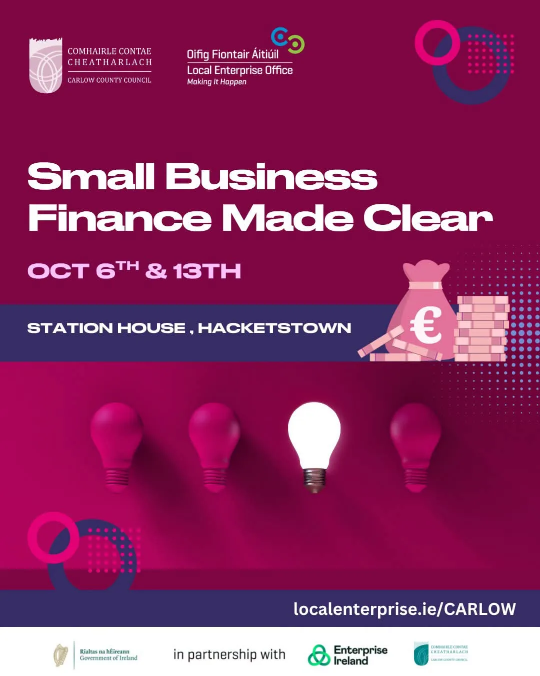 Small Business Finance Made Clear flyer