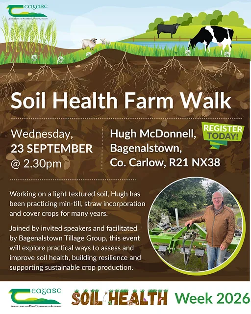 Soil Health Farm Walk flyer