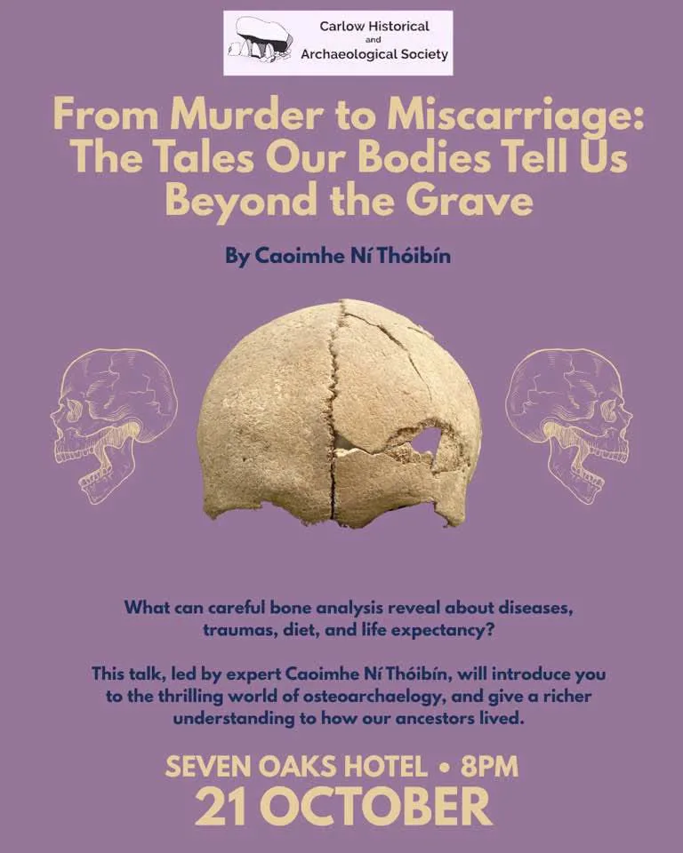 Talk: From Murder to Miscarriage — The Tales Our Bodies Tell Us Beyond the Grave (Caoimhe Ní Thóibín) flyer
