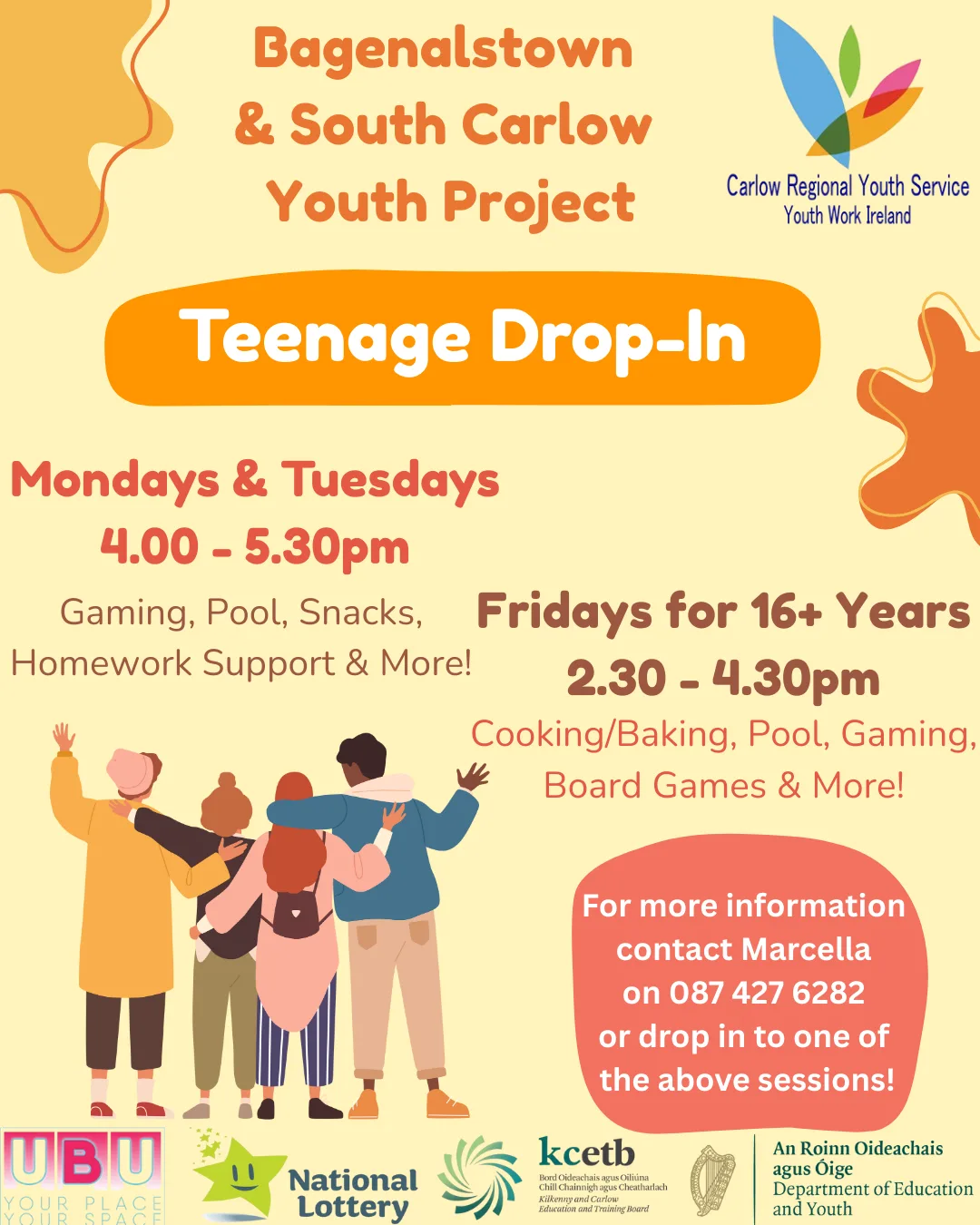 Teenage Drop In flyer