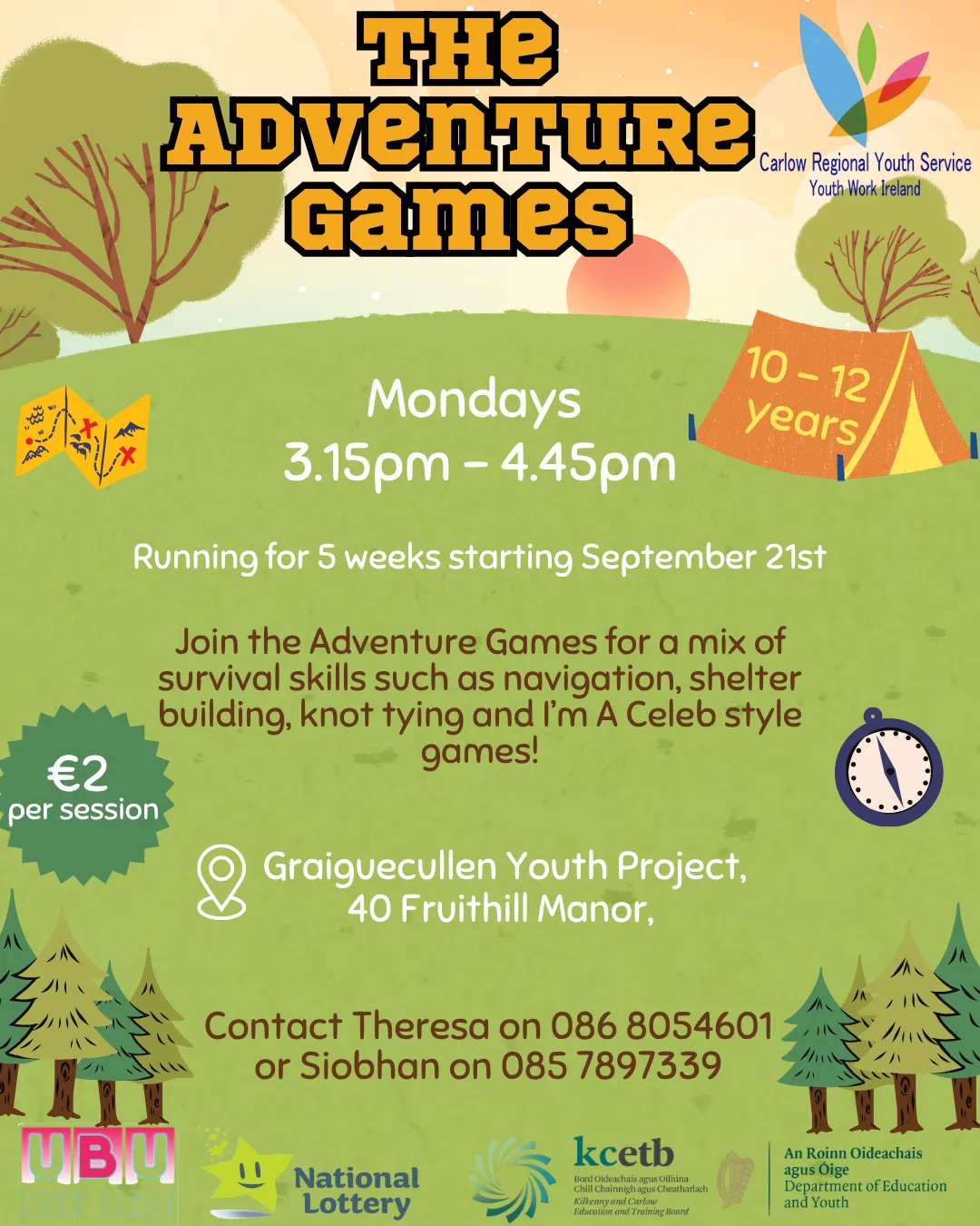 The Adventure Games flyer