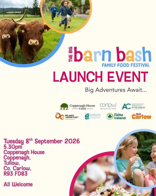 The Big Barn Bash Family Food Festival — Launch Event flyer