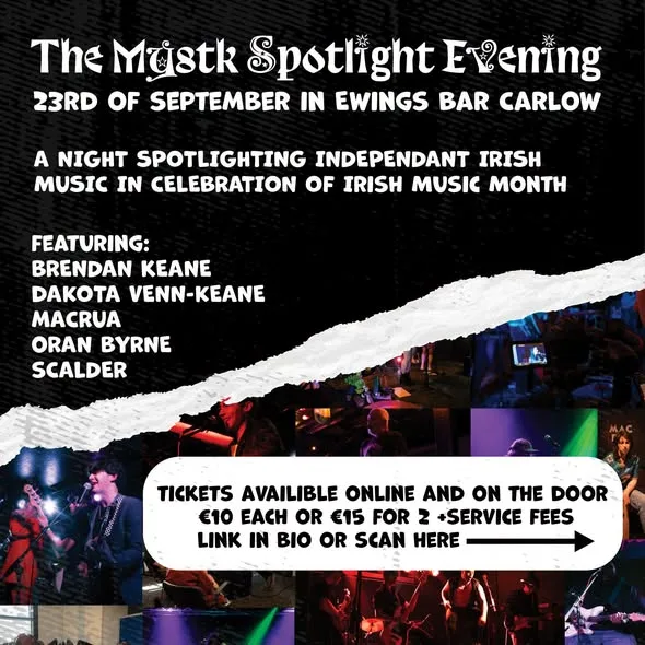 The Mystk Spotlight Evening flyer