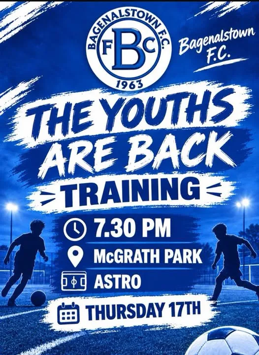 The Youths Are Back Training flyer