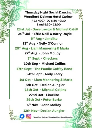 Thursday Night Social Dancing — Declan Aungier flyer