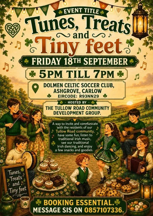 Tunes, Treats & Tiny Feet flyer