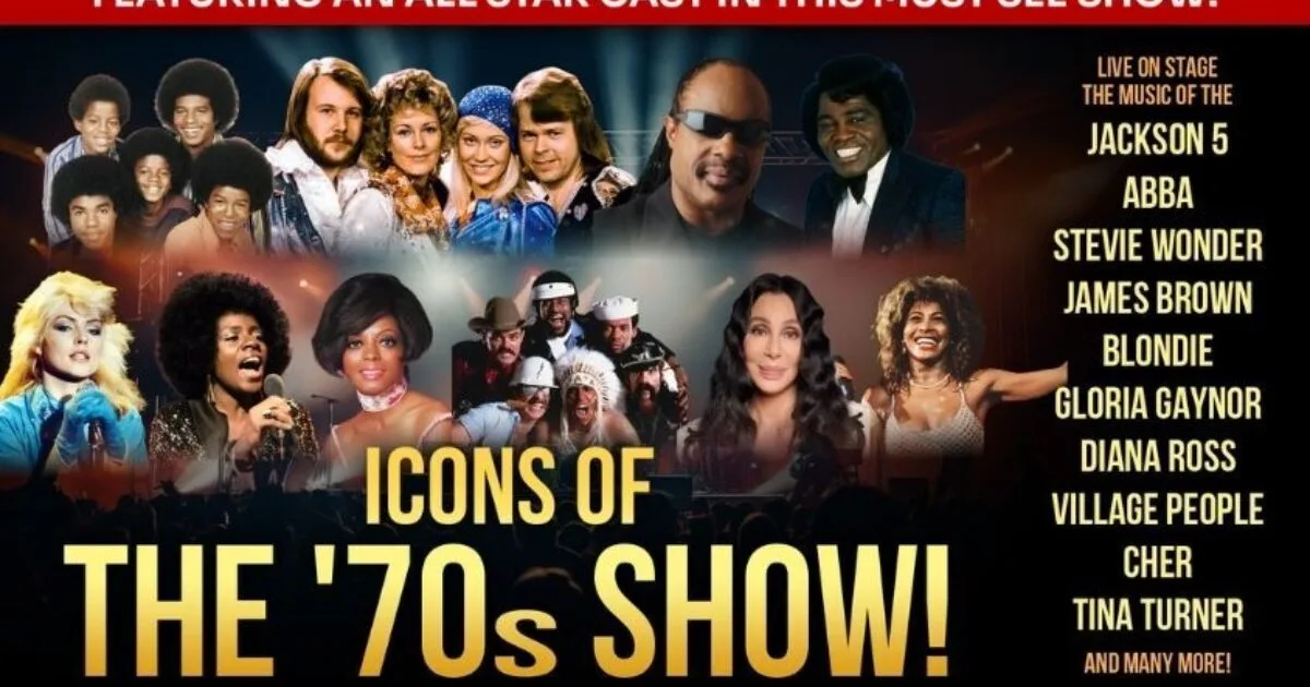 Icons Of The ’70s Show flyer