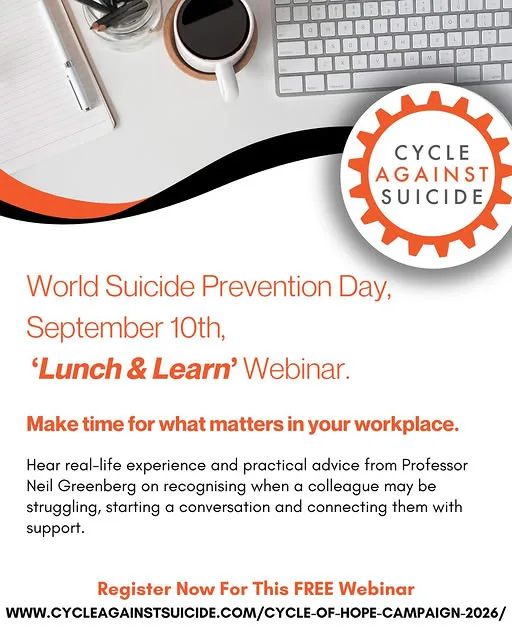 World Suicide Prevention Day — 'Lunch & Learn' Webinar flyer
